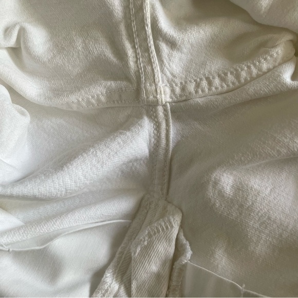 Abercrombie & Fitch Ankle Straight Ultra High Rise White Jeans, Sz 28/6 - Picture 12 of 13